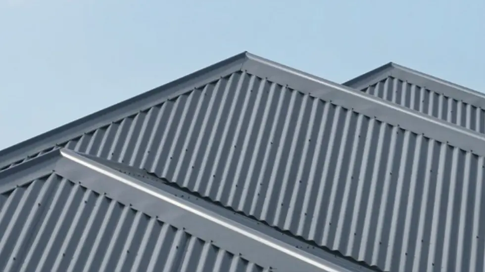 Colorbond steel roof on a modern home exterior